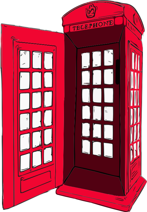 English telephone box