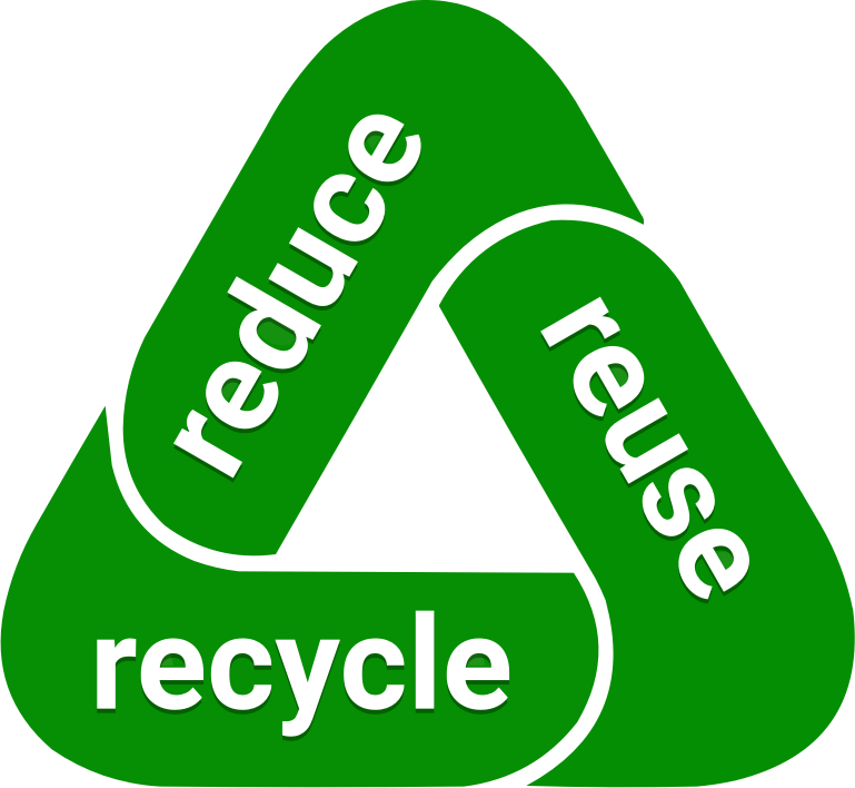 Reduce Reuse Recycle waste environment 3Rs - Openclipart