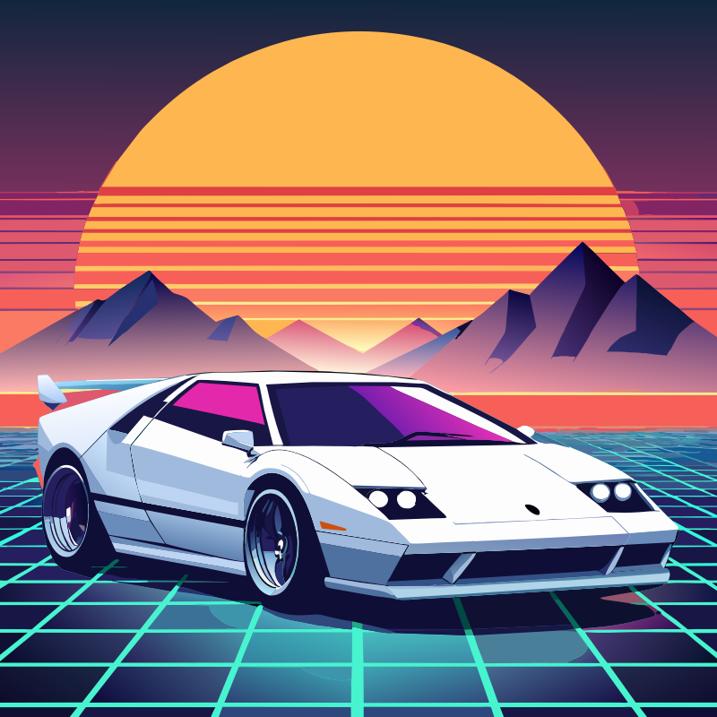 Synthwave Lambo