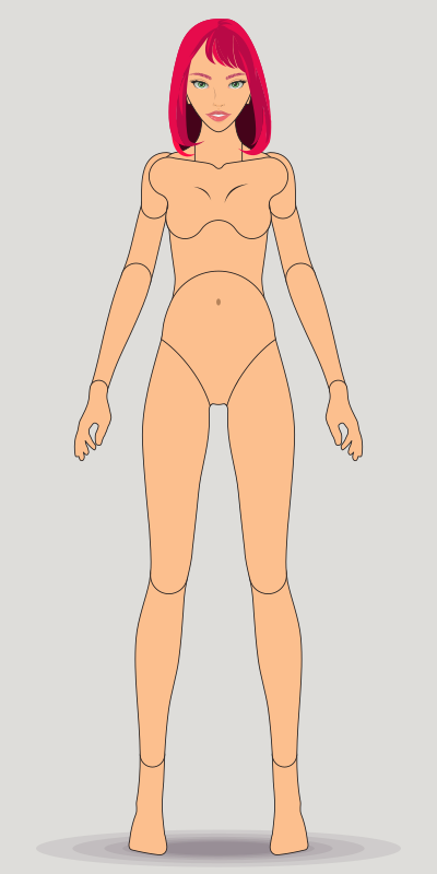 Vector Doll Puppet - Female