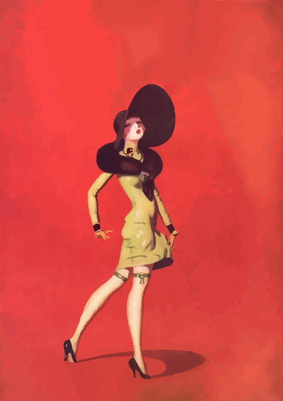 Yellow Dress Flapper