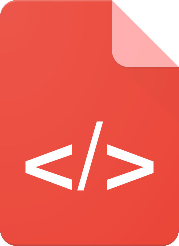 Markup language file icon