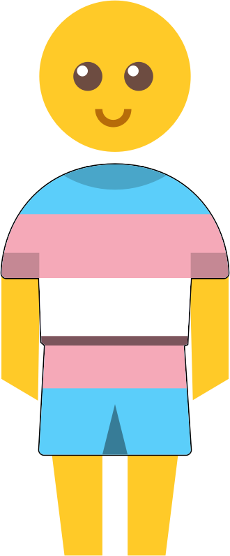 Transgender child pre-teen boy symbol 