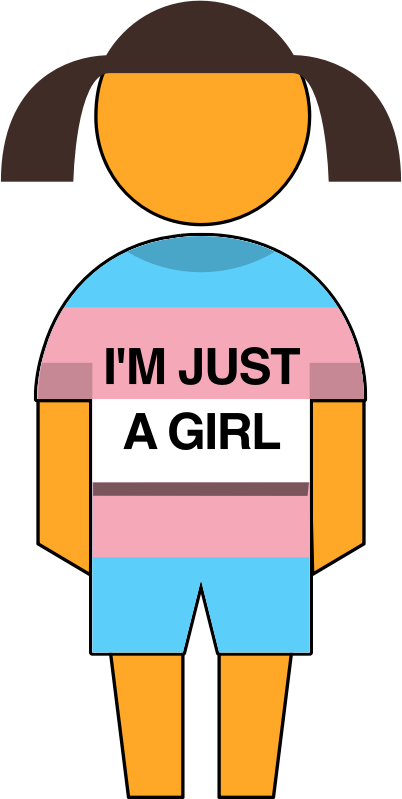 I'm just a girl transgender symbol 