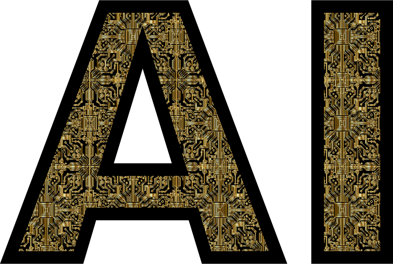 AI Typography PCB Gold 2