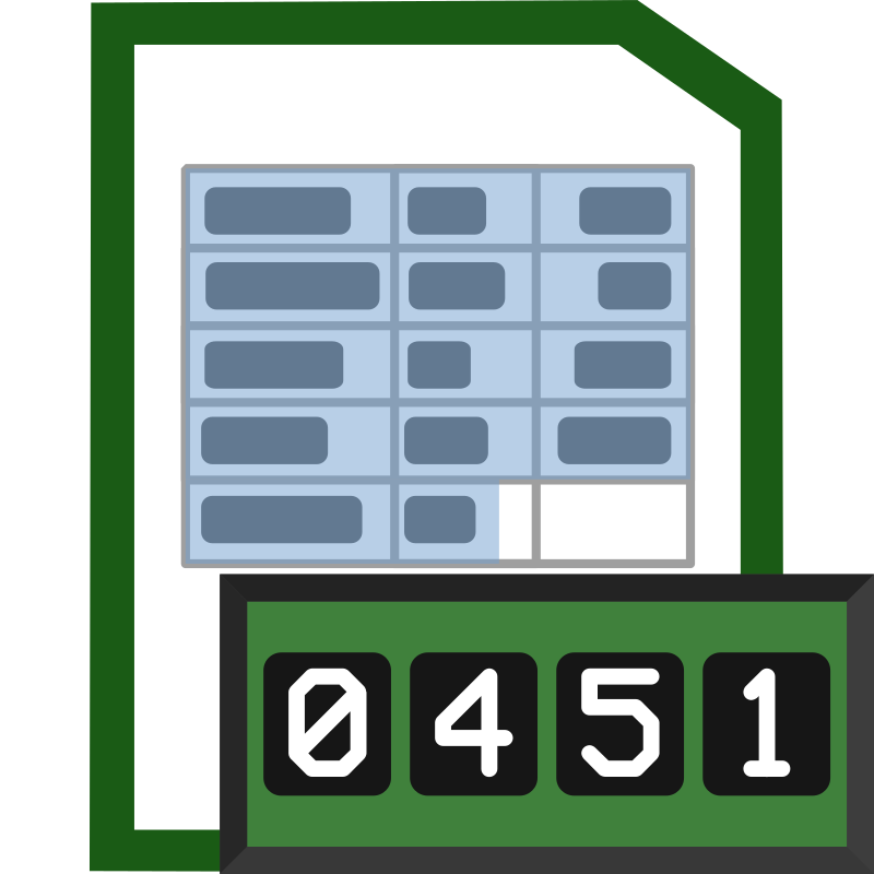 Bigger Excel Spreadsheet File Word Counter Icon