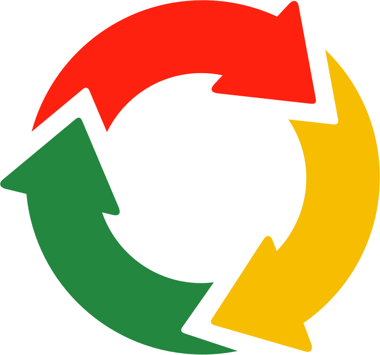 Red amber green arrows cycle 