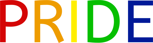 pride animation wordart rainbow 