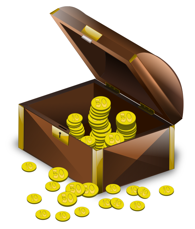 Coins in a Treasure Chest