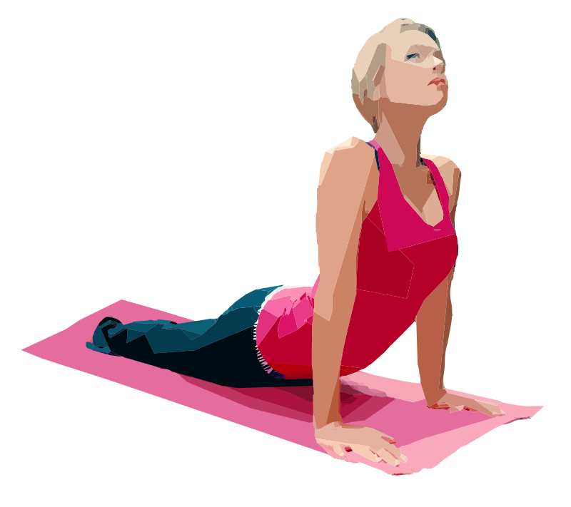 Lady in Pink does Yoga