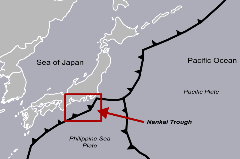 Nankai Trough Location