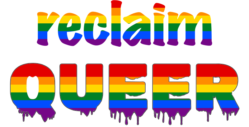 Reclaim queer LGBTQ pride banner