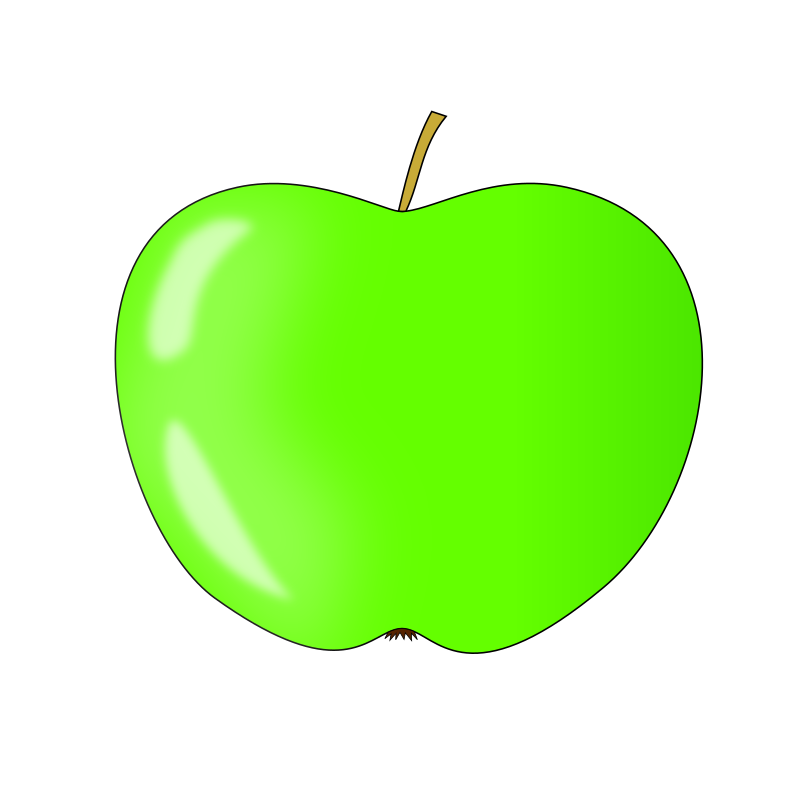 Dustdfg Donates Clipart to Openclipart with First Green Apple