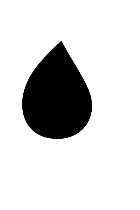 Oil drip or black paint drop