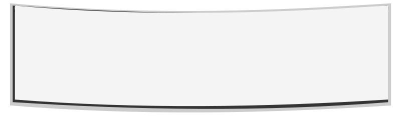 Curved banner