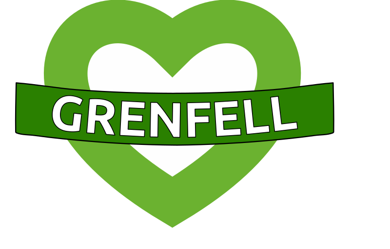 green for Grenfell heart logo