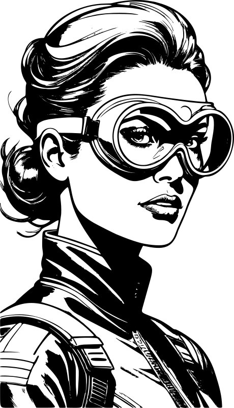 Woman in goggles