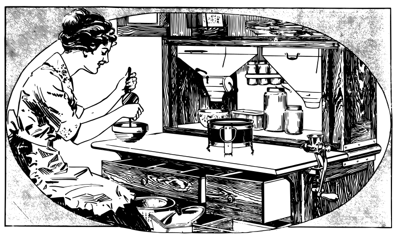 Mother in a Kitchen