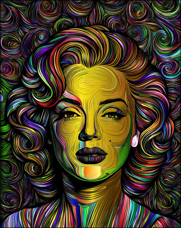 AL Generated Marilyn Monroe 3 Chromatic