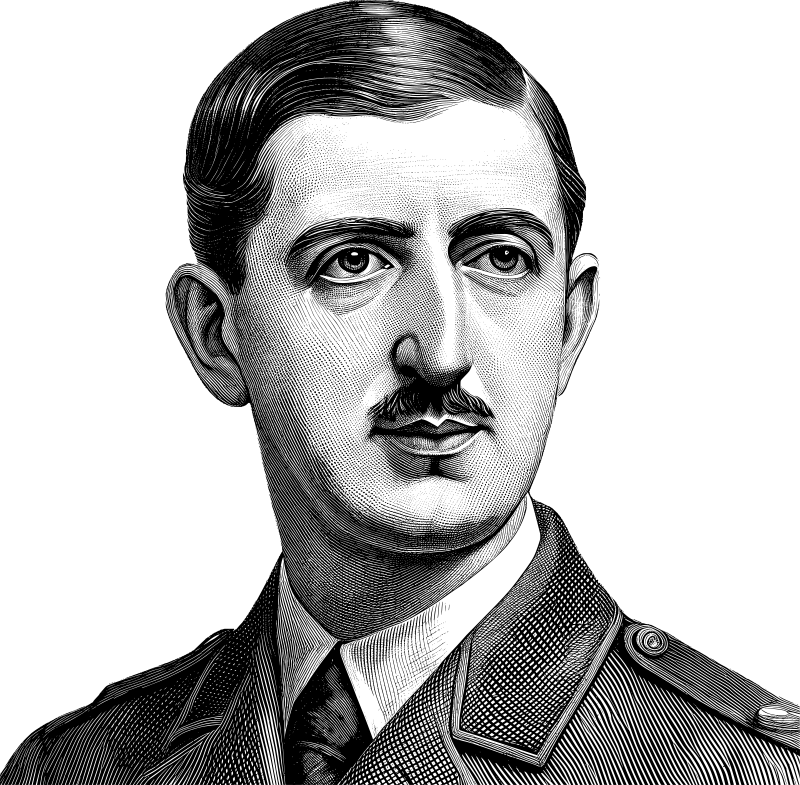 AL Generated Charles De Gaulle Portrait 4