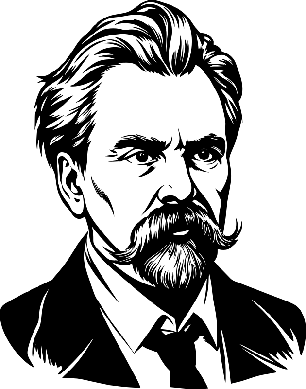 AL Generated Friedrich Nietzsche Portrait