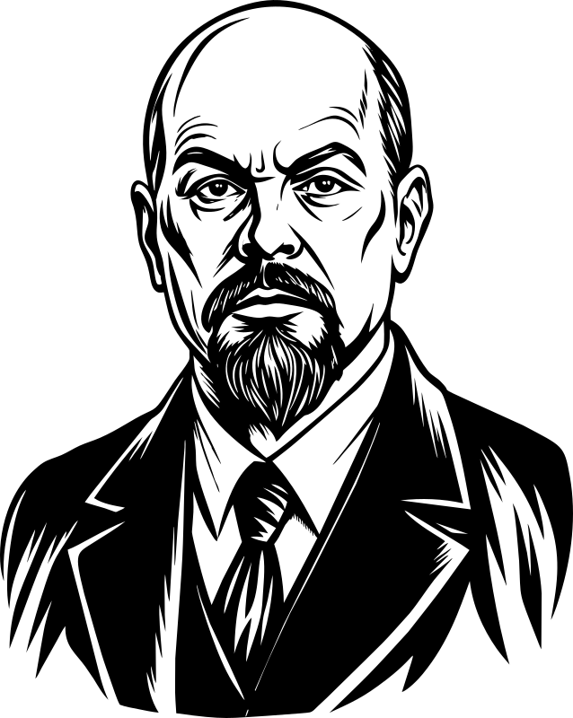 AL Generated Vladimir Lenin Portrait