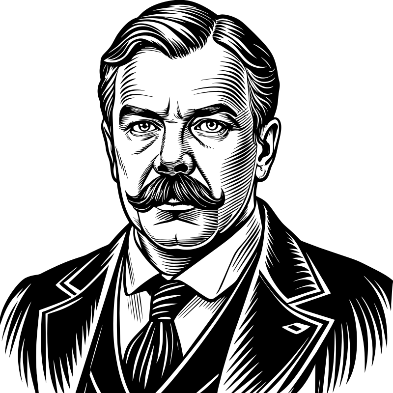 AL Generated Arthur Conan Doyle Portrait