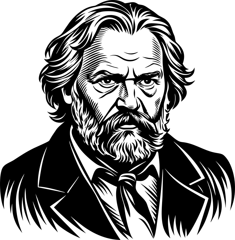 AL Generated Victor Hugo Portrait