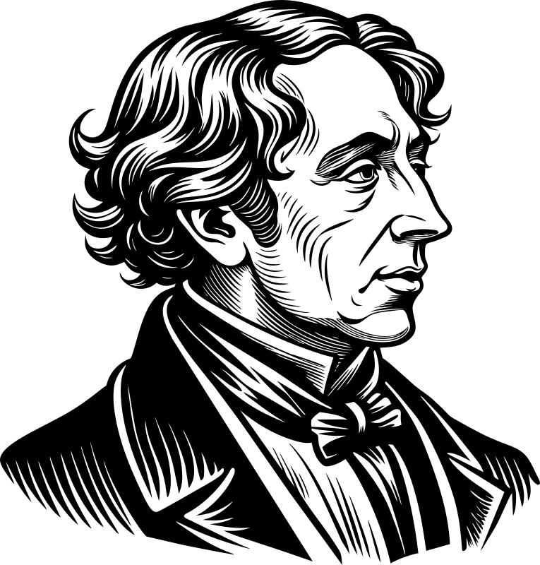 AL Generated Hans Christian Andersen Portrait