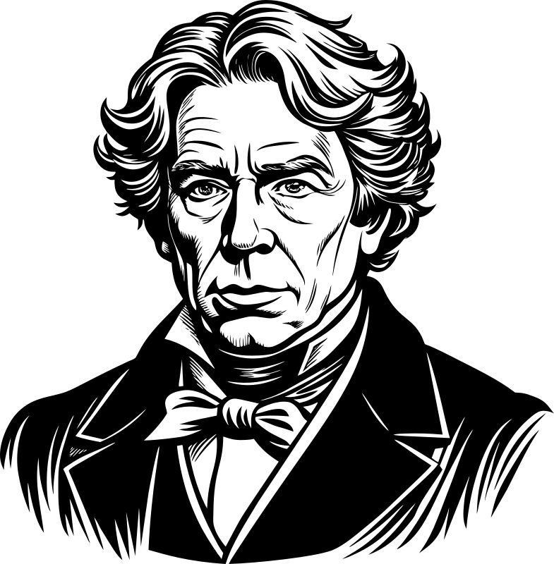 AL Generated Michael Faraday Portrait