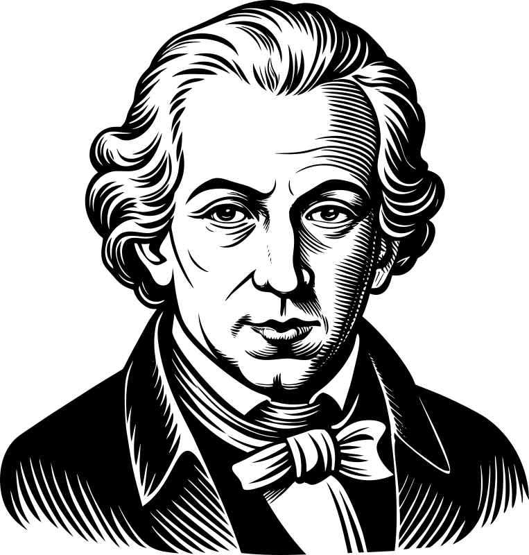 AL Generated Immanuel Kant Portrait