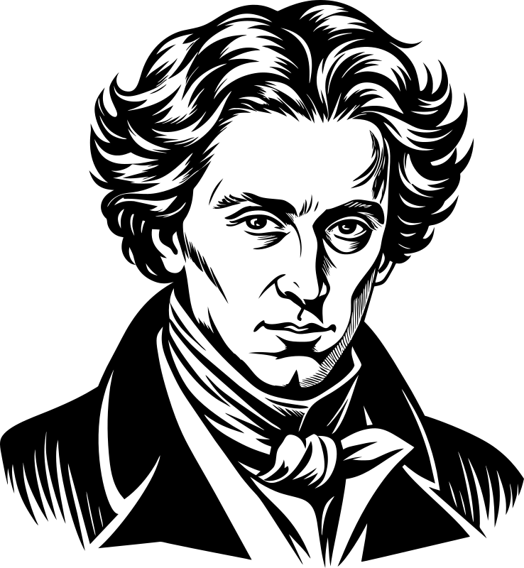 AL Generated Soren Kierkegaard Portrait