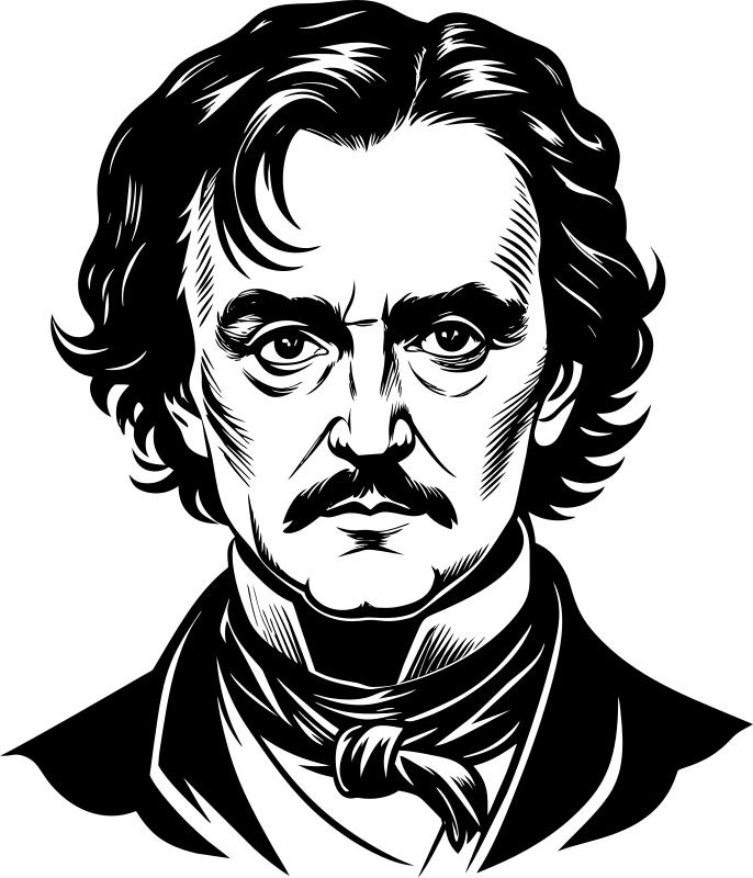 AL Generated Edgar Allen Poe Portrait 2