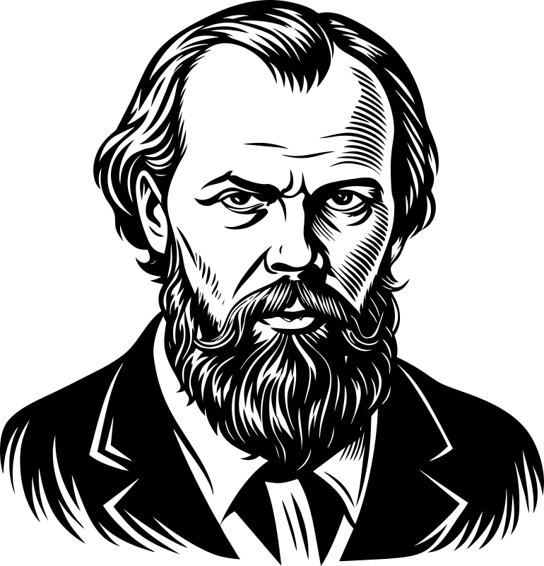 AL Generated Fyodor Dostoevsky Portrait