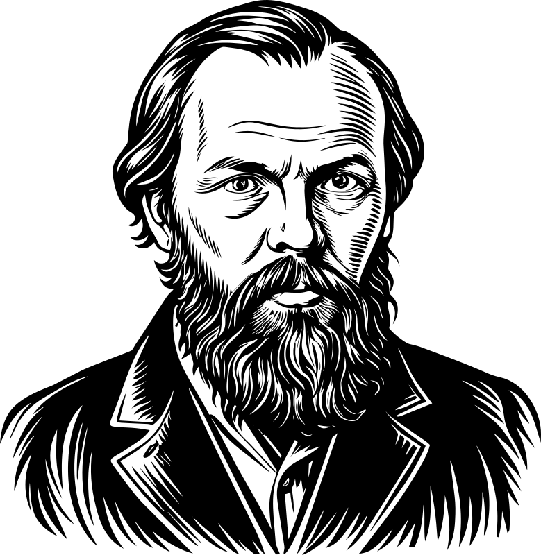 AL Generated Fyodor Dostoevsky Portrait 2