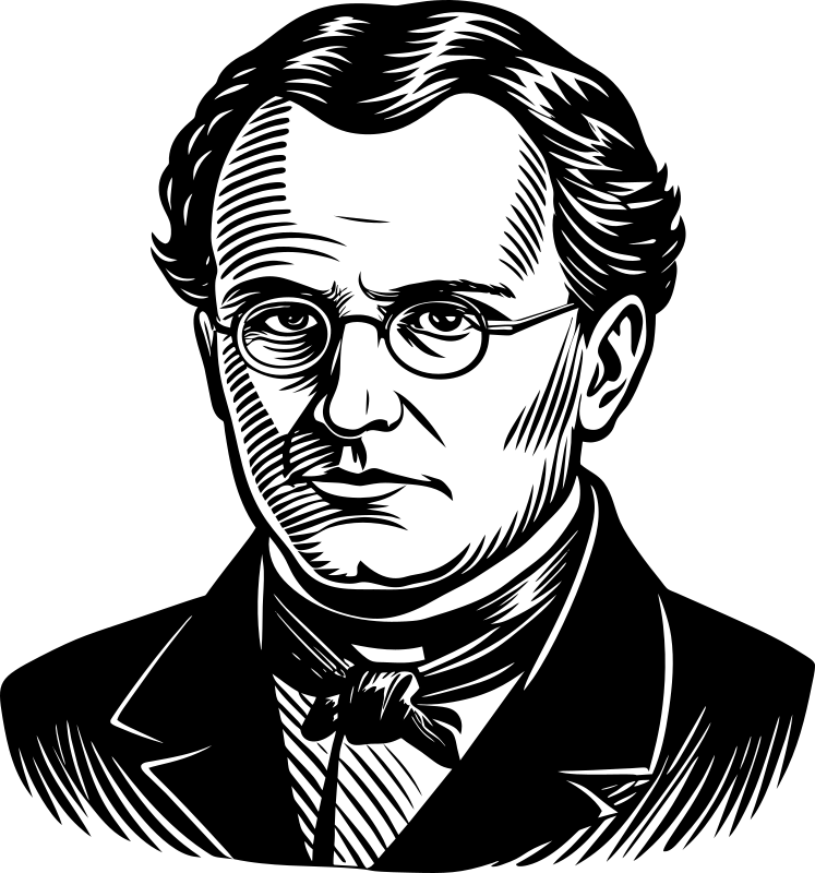 AL Generated Gregor Mendel Portrait