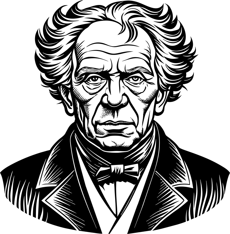 AL Generated Arthur Schopenhauer Portrait