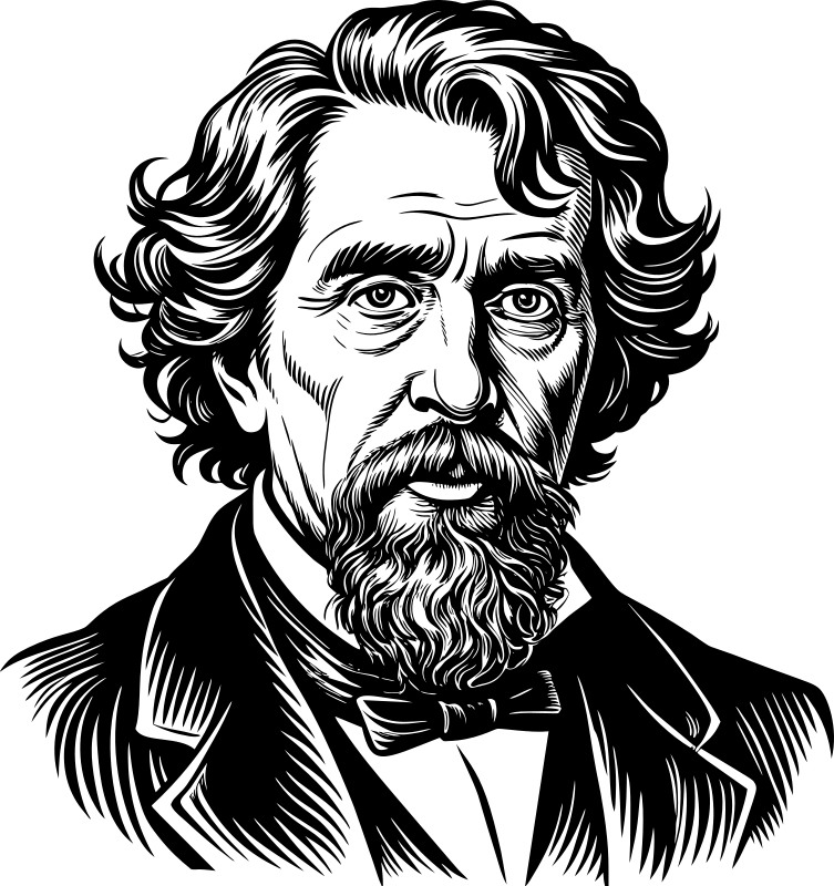 AL Generated Charles Dickens Portrait