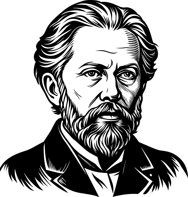 AL Generated Pyotr Ilyich Tchaikovsky Portrait