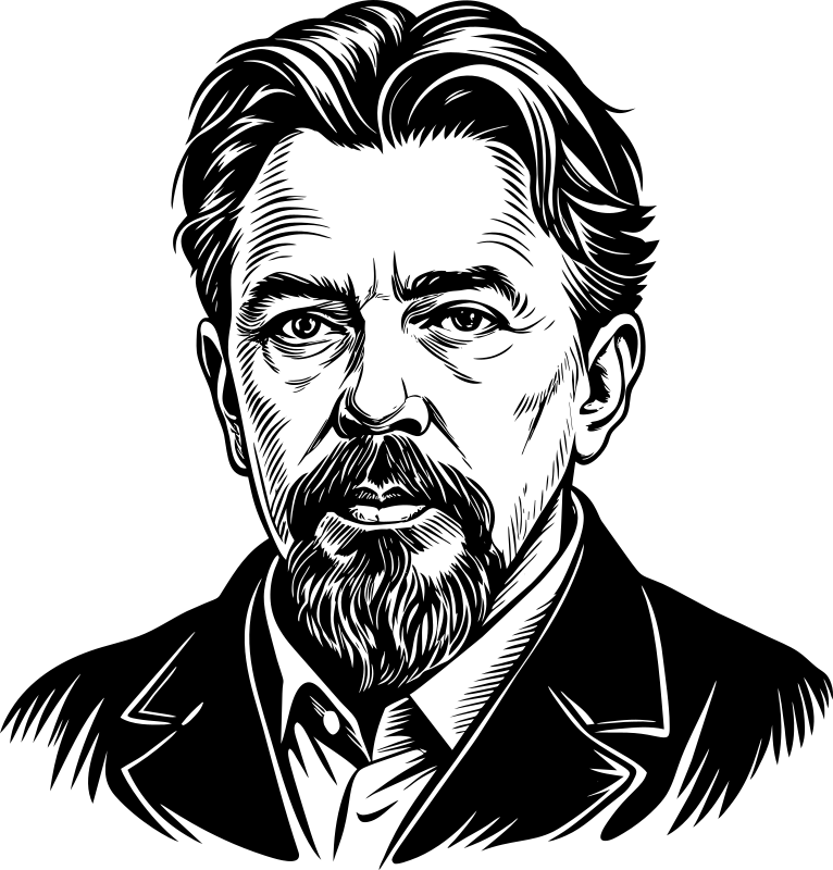 AL Generated Anton Chekhov Portrait