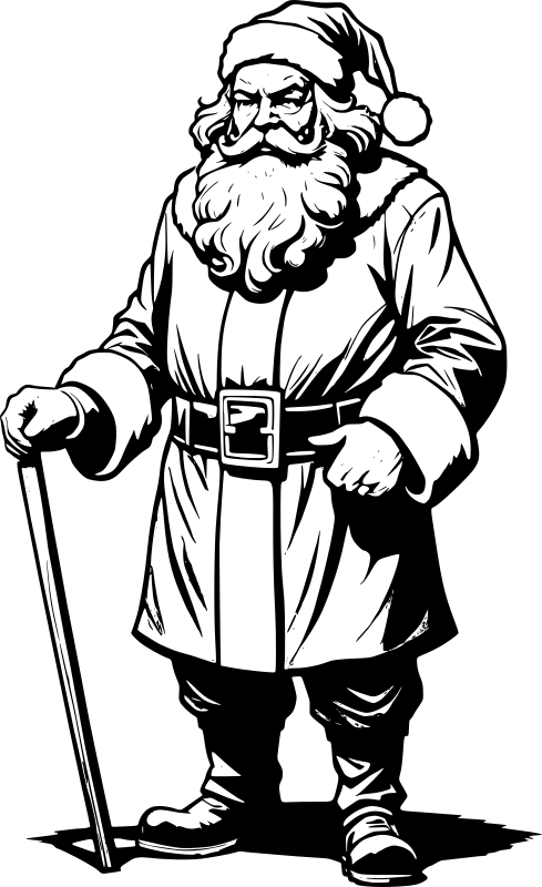 Santa standing