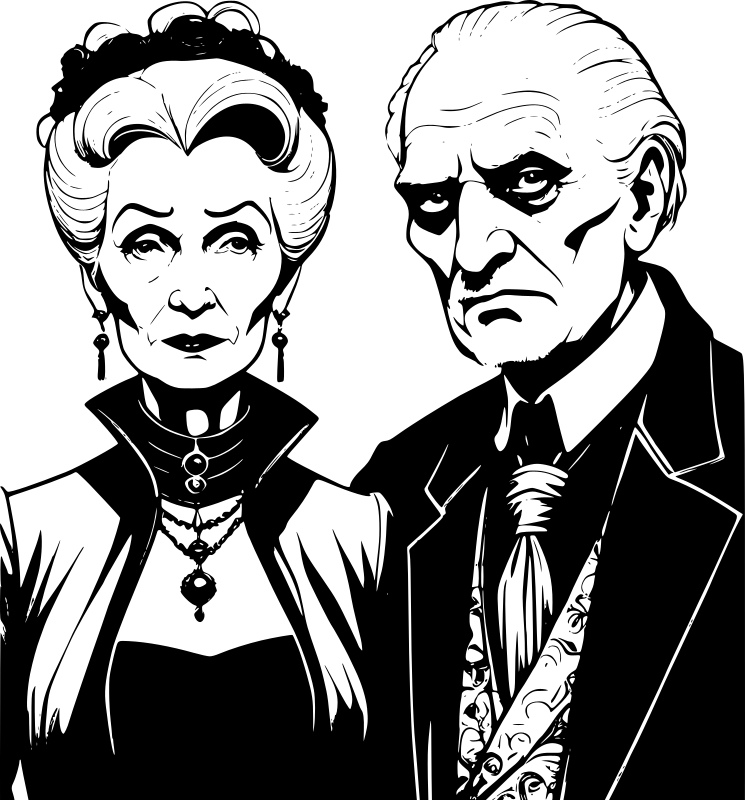 Old goth couple