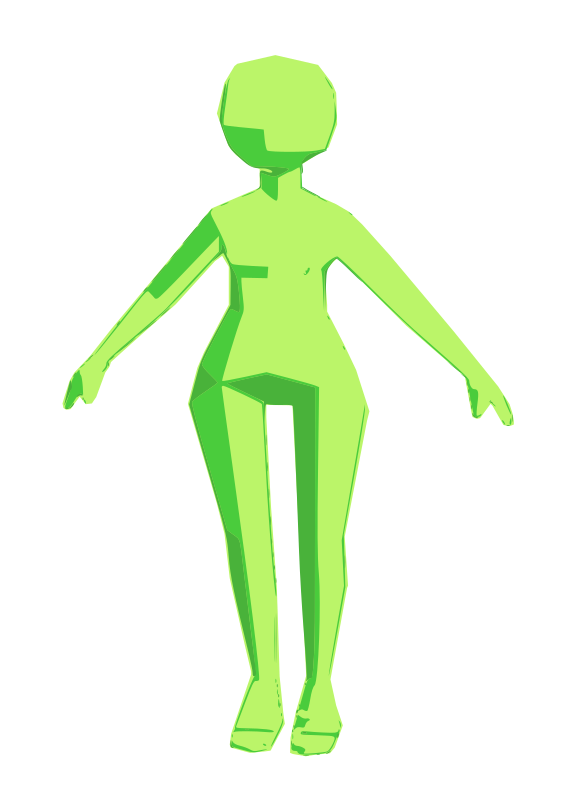 Low Poly Female Body