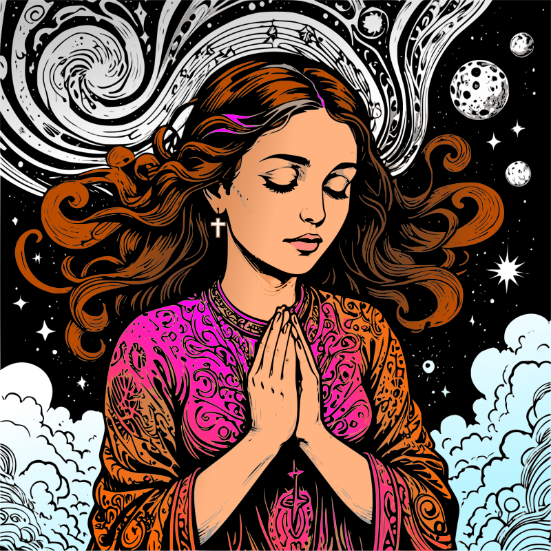 Prayer Scene Color