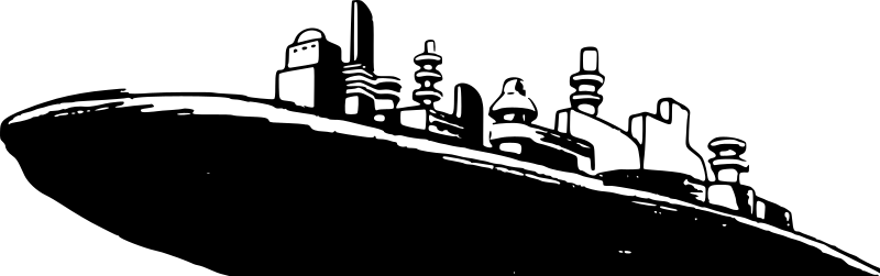 City on cliff