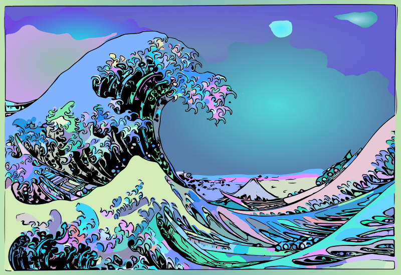 Under the Wave off Kanagawa - Psychedelic Remix