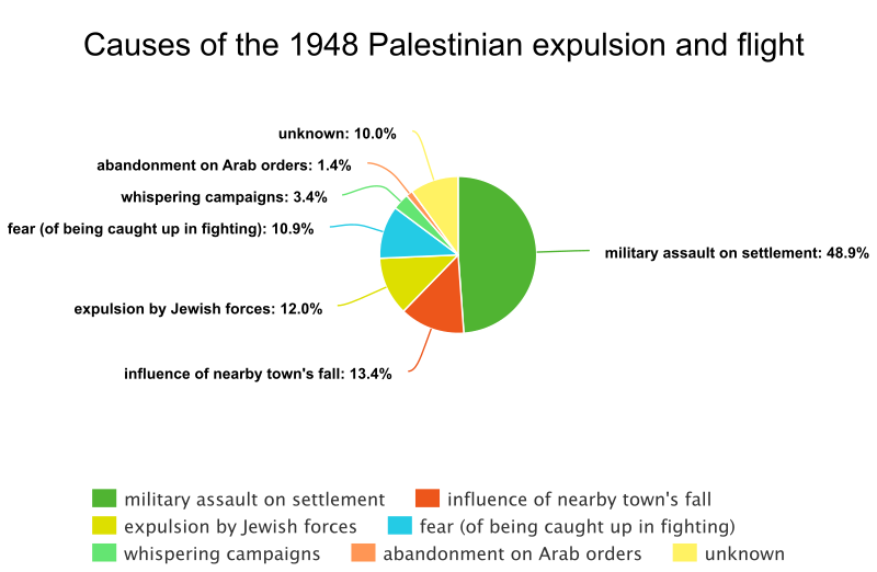 Causes of the 1948 Palestinian expulsion and flight