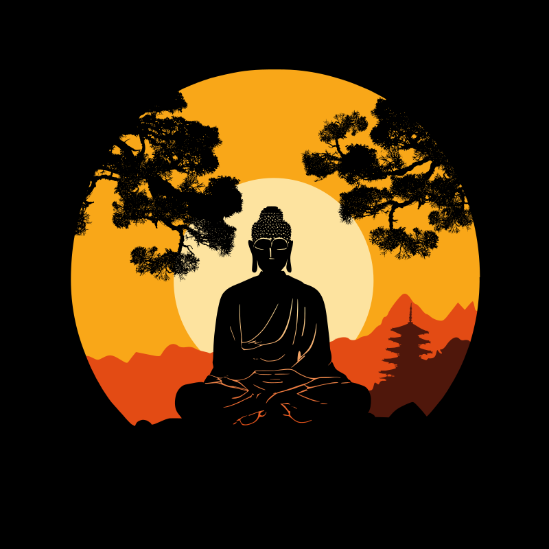 Buddha at Sunset