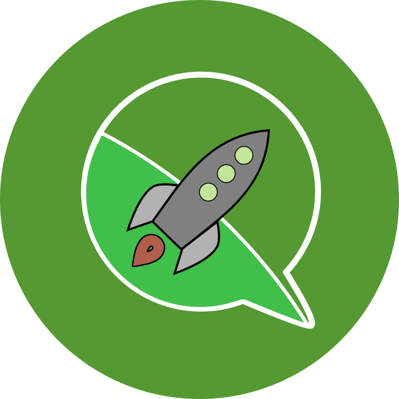 Rocket + Chat icon