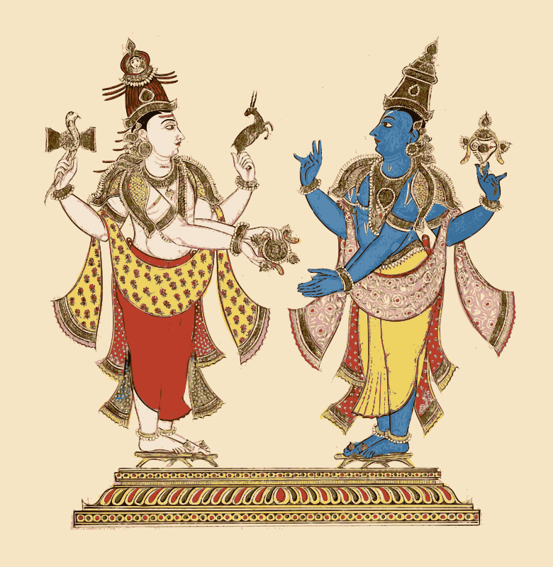 Vishnu and Shiva